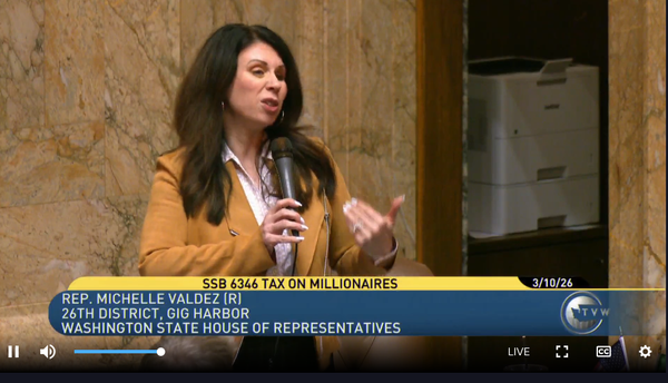 Rep Michelle Valdez gives a rambling speech after midnigh